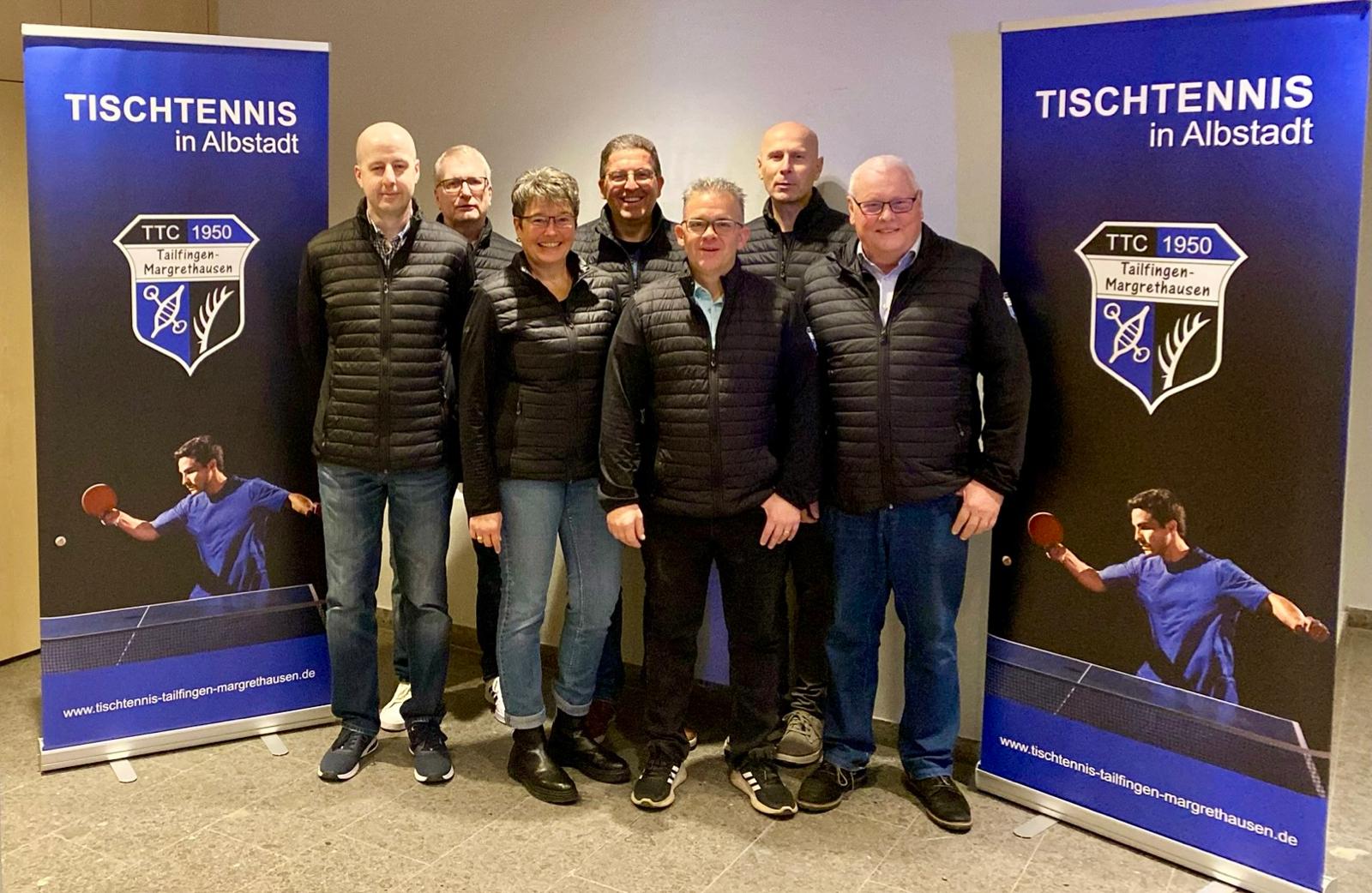 Der Ausschuss des TTC Tailfingen-Margrethausen
